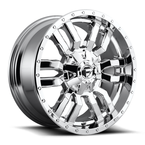 Fuel 1PC D631 Sledge 20x9 Chrome Plated Wheel with 6x135/139.7 Bolt Pattern and +20 Offset