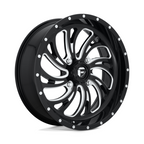 Fuel UTV D641 KOMPRESSOR 24-Inch Gloss Black Milled Wheel with 4x156 Bolt Pattern and 13mm Offset
