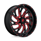 Fuel UTV D642 Kompressor 20x7 Gloss Black with Red Tint Wheel for 4x137 Bolt Pattern
