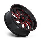 Fuel UTV D642 Kompressor 20x7 Gloss Black with Red Tint Wheel for 4x137 Bolt Pattern