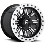 Fuel UTV D910 Hardline 15x7 Gloss Black Milled Beadlock Wheel with 4x156 Bolt Pattern and 38mm Offset