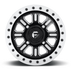 Fuel UTV D910 Hardline 15x7 Gloss Black Milled Beadlock Wheel with 4x156 Bolt Pattern and 38mm Offset