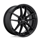 Niche 1PC DFS 17x8 Gloss Black Wheel with 5x120 Bolt Pattern and +40 Offset