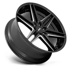 DUB 1PC S267 DIRTY DOG 24x10 Wheel in Glossy Black Milled Finish with 6x135 Bolt Pattern and 87.10 Center Bore