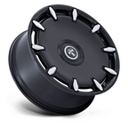 DUB 1PC DC271 CHEEF 24x9 Gloss Black Milled Wheel with 5x115/120 Bolt Pattern and +15 Offset