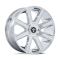 DUB 1PC DC273 Pull Chrome Wheel 26x10 with 6x135/6x139.7 Bolt Pattern and 30mm Offset