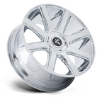 DUB 1PC DC273 Pull 24-Inch Chrome Wheel with 5x115/120 Bolt Pattern and +38 Offset