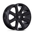 DUB 1PC DC273 PULL 24x10 Inch Gloss Black Wheel with 6x135/6x139.7 Bolt Pattern and 30mm Offset