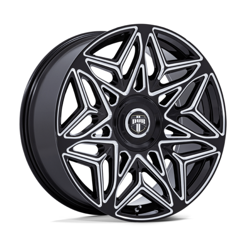 DUB 1PC Anomaly 24x9 Gloss Black Milled Wheel with 5x115/120 Bolt Pattern and +38 Offset