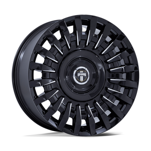 DUB 1PC DC272 HONCHO 24x10 Inch Gloss Black Milled Off-Road Wheel with 6x135/139.7 Bolt Pattern and +30 Offset