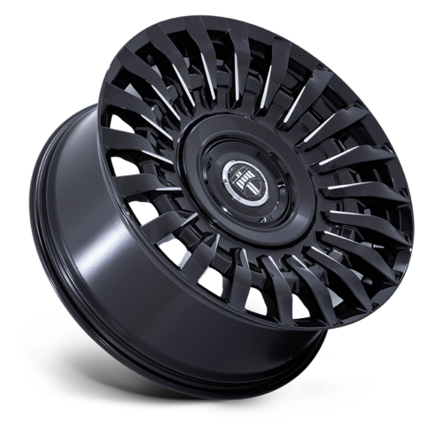DUB 1PC DC272 HONCHO 24x9 Inch Gloss Black Milled Wheel with 5x115/120 Bolt Pattern and +15 Offset