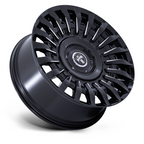 DUB 1PC DC272 HONCHO 24x9 Inch Gloss Black Milled Wheel with 5x115/120 Bolt Pattern and +15 Offset
