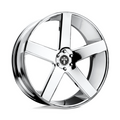 DUB 1PC S115 BALLER Chrome Wheel - 10x30 Inches, 6x139.7 Bolt Pattern, +30 Offset, 78.10mm Center Bore