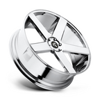 DUB 1PC S115 BALLER Chrome Plated Wheel 24x10 with 5x127 Bolt Pattern and +19 Offset
