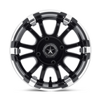 Fairway Alloys FA132 SIXER UTV 12x6.00 Machined Matte Black Wheel with -20mm Offset