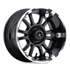 Fairway Alloys FA132 SIXER UTV 12x6.00 Machined Matte Black Wheel with -20mm Offset