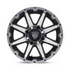 Fairway Alloys FA136 Rebel UTV 14x6.5 Machined Matte Black Wheel with -23mm Offset