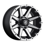 Fairway Alloys FA136 Rebel UTV 14x6.5 Machined Matte Black Wheel with -23mm Offset