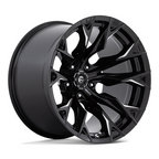 Fuel 1PC D803 Flame 20x12 Black Gloss Milled Wheel with 5x127 Bolt Pattern and -44 Offset