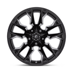 Fuel 1PC D803 Flame 20x12 Black Gloss Milled Wheel with 5x127 Bolt Pattern and -44 Offset