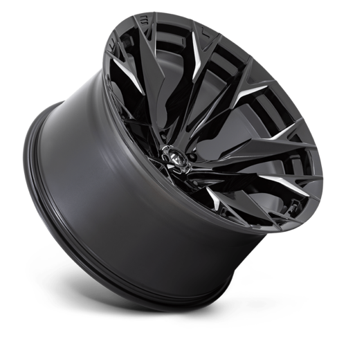Fuel 1PC D803 Flame 22x12 Gloss Black Milled Wheel with -44 Offset and 5x139.7 Bolt Pattern