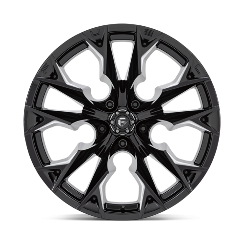 Fuel 1PC D803 Flame 22x12 Gloss Black Milled Wheel with -44 Offset and 5x127 Bolt Pattern