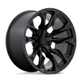 Fuel 1PC D804 Flame 20x10 Blackout Off-Road Wheel with 5x127 Bolt Pattern and -18mm Offset