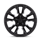 Fuel 1PC D804 Flame 20x10 Blackout Off-Road Wheel with 5x139.7 Bolt Pattern and -18 Offset
