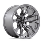 Fuel 1PC D806 Flame 20x10 Silver Platinum Alloy Wheel with -18 Offset and 5x127 Bolt Pattern