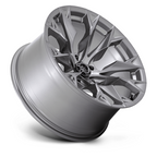 Fuel 1PC D806 Flame 20x10 Silver Platinum Alloy Wheel with -18 Offset and 5x127 Bolt Pattern