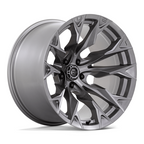 Fuel 1PC D806 Flame 20x12 Silver Platinum Off-Road Wheel with -44 Offset and 5x127 Bolt Pattern