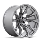 Fuel 1PC D806 FLAME 22x12 Silver Platinum Wheel with 5x127 Bolt Pattern and -44 Offset