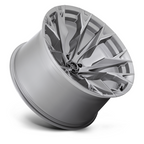 Fuel 1PC D806 FLAME 22x12 Silver Platinum Wheel with 5x127 Bolt Pattern and -44 Offset