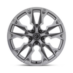 Fuel 1PC D806 FLAME 22x12 Silver Platinum Wheel with 5x127 Bolt Pattern and -44 Offset