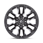 Fuel 1PC D803 Flame 20x9 Gloss Black Milled Wheel with 5x139.7 Bolt Pattern and +1 Offset