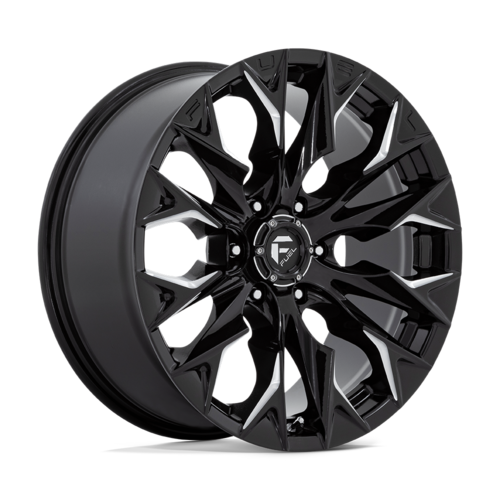 Fuel 1PC D803 Flame 20x9 Gloss Black Milled Wheels with 6x139.7 Bolt Pattern and +20 Offset