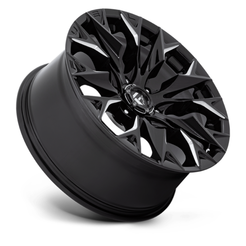 Fuel 1PC D803 Flame 20x9 Gloss Black Milled Wheels with 6x139.7 Bolt Pattern and +20 Offset