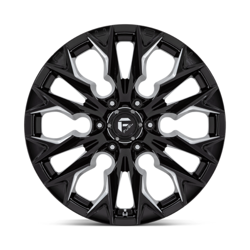 Fuel 1PC D803 Flame 20x9 inch Gloss Black Milled Wheel for 6x135 Bolt Pattern with +20 Offset