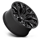 Fuel 1PC D803 Flame 22x10 Gloss Black Milled Wheel for 6x135 Bolt Pattern with -18 Offset