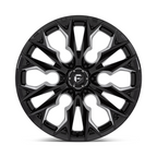 Fuel 1PC D803 Flame 22x10 Black Gloss Milled Wheel with -18 Offset and 6x139.7 Bolt Pattern