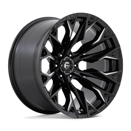 Fuel 1PC D803 Flame 22x12 Gloss Black Milled Wheel with 6x135 Bolt Pattern and -44 Offset