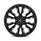Fuel 1PC D803 Flame 22x12 Gloss Black Milled Wheel with 6x135 Bolt Pattern and -44 Offset