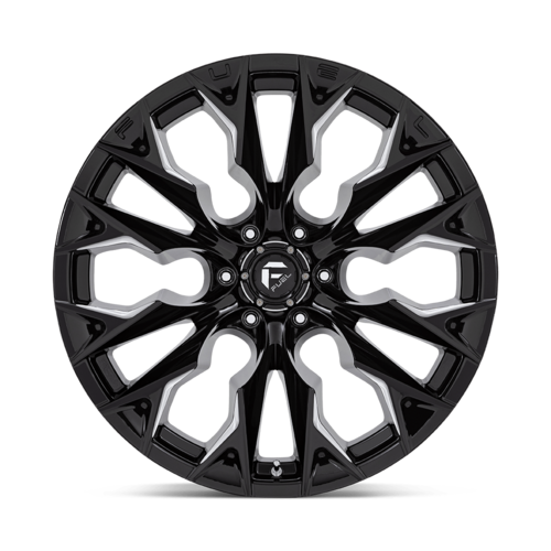Fuel 1PC D803 Flame 22x12 Gloss Black Milled Wheel with 6x135 Bolt Pattern and -44 Offset