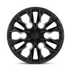 Fuel 1PC D804 FLAME 22x10 Blackout Wheel with -18mm Offset and 6x139.7 Bolt Pattern