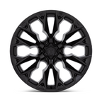 Fuel 1PC D804 Flame 22x12 Blackout Off-Road Wheel with 6x139.7 Bolt Pattern and -44mm Offset