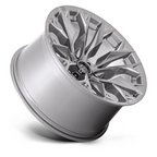 Fuel 1PC D806 Flame 20x10 Silver Platinum Wheel with 8x180 Bolt Pattern and -18 Offset