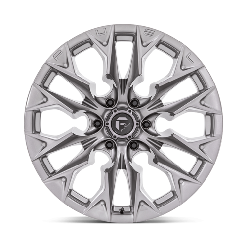 Fuel 1PC D806 Flame 20x10 Silver Platinum Wheel with 8x180 Bolt Pattern and -18 Offset