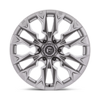 Fuel 1PC D806 FLAME 20x9 Silver Platinum Wheel with 5x127 Bolt Pattern and +1 Offset