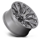 Fuel 1PC D806 FLAME 22x10 Silver Platinum Wheel with -18 Offset and 6x139.7 Bolt Pattern