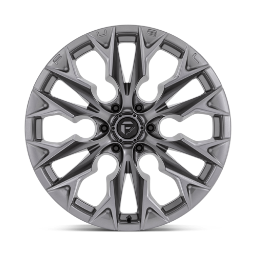 Fuel 1PC D806 FLAME 22x10 Silver Platinum Wheel with -18 Offset and 6x139.7 Bolt Pattern